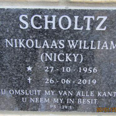 SCHOLTZ Nikolaas William 1956-2019