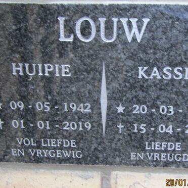 LOUW Huipie 1942-2019 &amp; Kassie 1938-2019