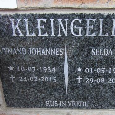 KLEINGELD Wynand Johannes 1934-2015 &amp; Selda 1935-2016