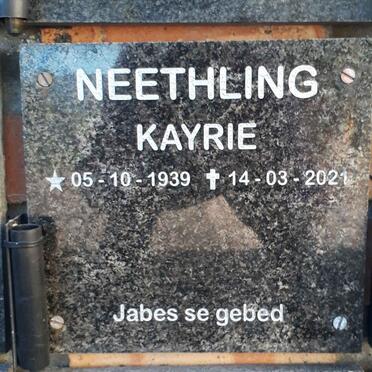 NEETHLING Kayrie 1939-2021