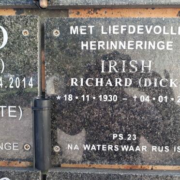 IRISH Richard 1930-2018