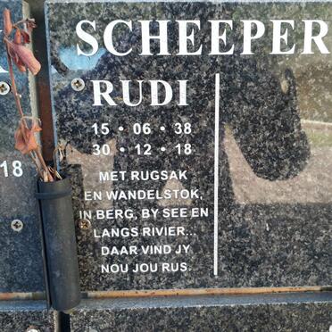 SCHEEPERS Rudi 1938-2018