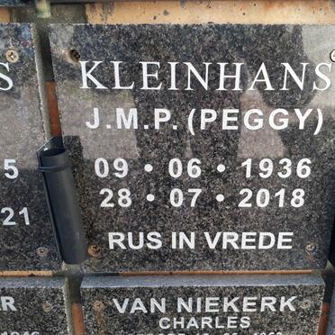 KLEINHANS J.M.P. 1936-2018