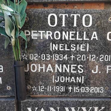 OTTO Johannes J.P. 1931-2013 &amp; Petronella C. 1934-2012