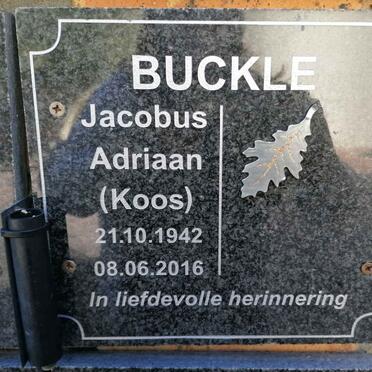 BUCKLE Jacobus Adriaan 1942-2016