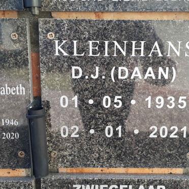 KLEINHANS D.J. 1935-2021