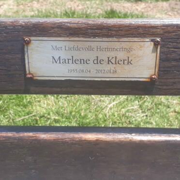 KLERK Marlene, de 1955-2012
