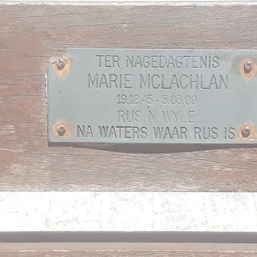 MCLACHLAN Marie 1945-2009