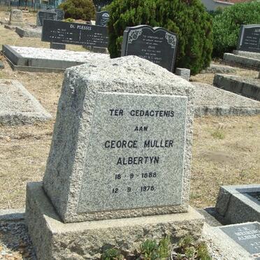 ALBERTYN George Muller 1888-1975