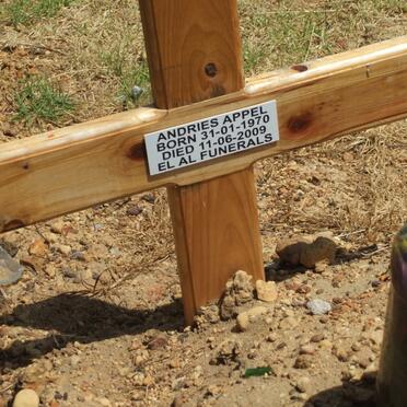 APPEL Andries 1970-2009