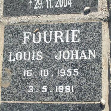 FOURIE Louis Johan 1955-1991