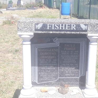 FISHER Paul J. 1925-2016 &amp; Magdalene Dorothy 1930-2006