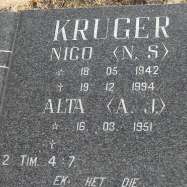KRUGER N.S. 1942-1994 &amp; A.J. 1951-