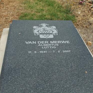 MERWE Albertus Luttig, van der 1941-2007