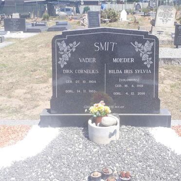 SMIT Dirk Cornelius 1904-1965 &amp; Hilda Iris Sylvia SOLOMONS 1918-2018