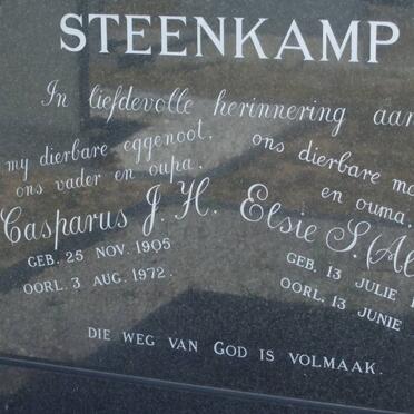 STEENKAMP Casparus J.H. 1905-1972 &amp; Elsie S. 1911-1998