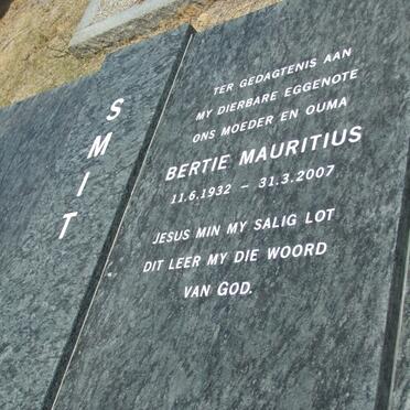 SMIT Bertie Mauritius 1932-2007