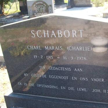 SCHABORT Charl Marais 1915-1978