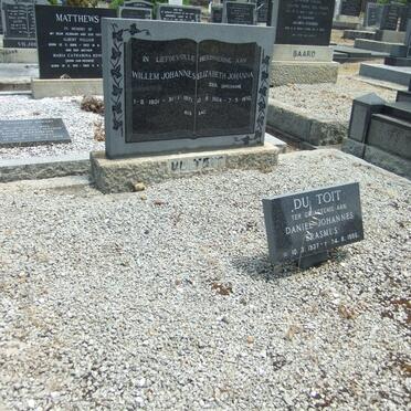 TOIT Willem Johannes, du 1901-1971 &amp; Elizabeth Johanna OPPERMAN 1904-1970 :: DU TOIT Daniel Johannes Erasmus 1937-1986