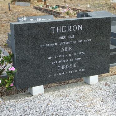 THERON Abie 1914-1972 &amp; Chrissie 1914-1989