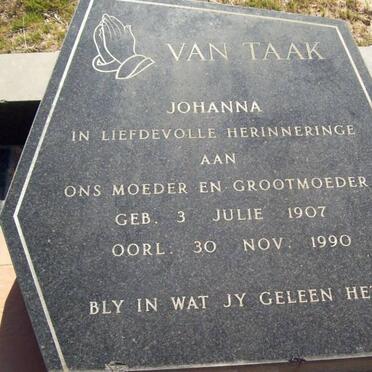 TAAK Johanna, van 1907-1990