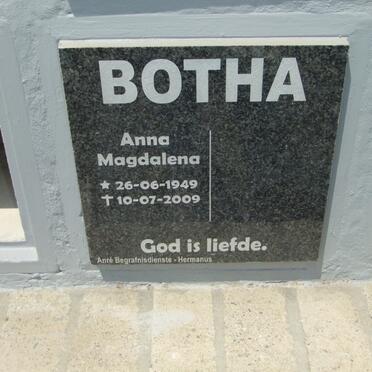 BOTHA Anna Magdalena 1949-2009