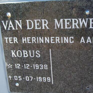 MERWE Kobus, van der 1938-1999