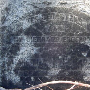 BARNARD Magrietha I. P. 18??-19??