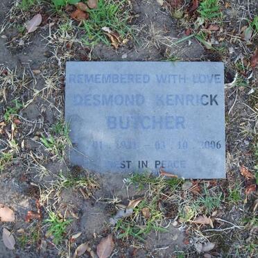 BUTCHER Desmond Kenrick 1931-2006
