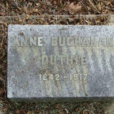 DUTHIE Anne Buchanan 1842-1917