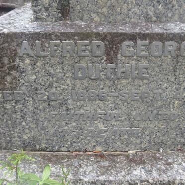 DUTHIE Alfred George 1886-1932