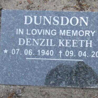 DUNSDON Denzil Keeth 1940-2016