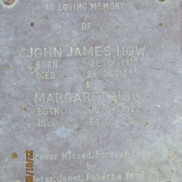 HOW John James 1919-1995 &amp; Margaret 1922-2010