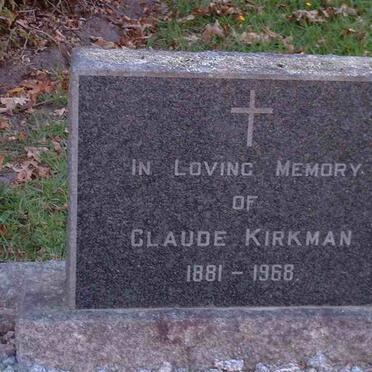 KIRKMAN Claude 1881-1968 &amp; Amy Irene THESEN 1882-1969