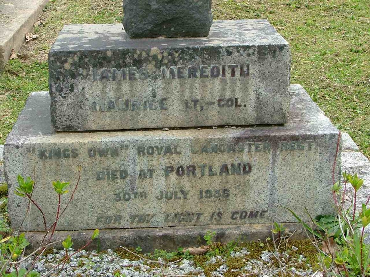 MAURICE James Meredith -1936