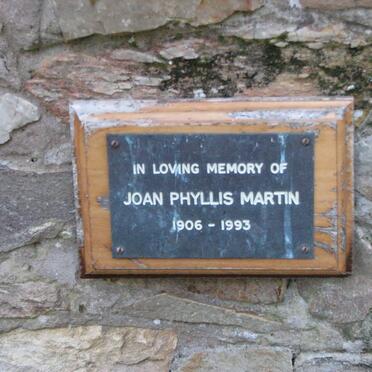 MARTIN Joan Phyllis 1906-1993