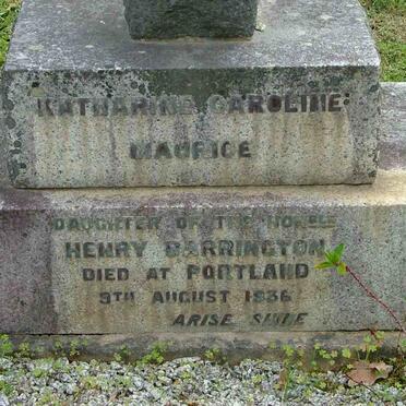 MAURICE Katharine Caroline nee BARRINGTON -1936