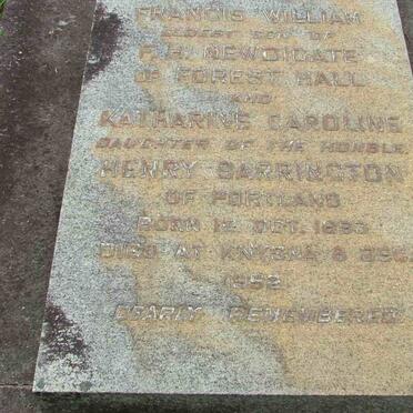 NEWDIGATE Francis William 1893-1952