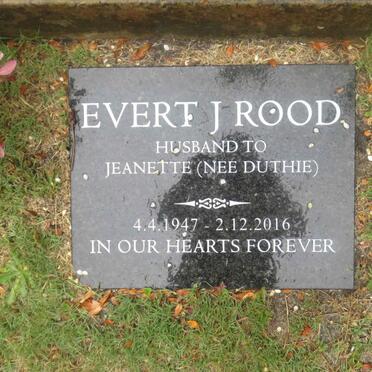 ROOD Evert J. 1947-2016