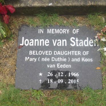 STADEN Joanne, van 1966-2015