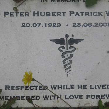 WILLIAMS Peter Hubert Patrick 1929-2008