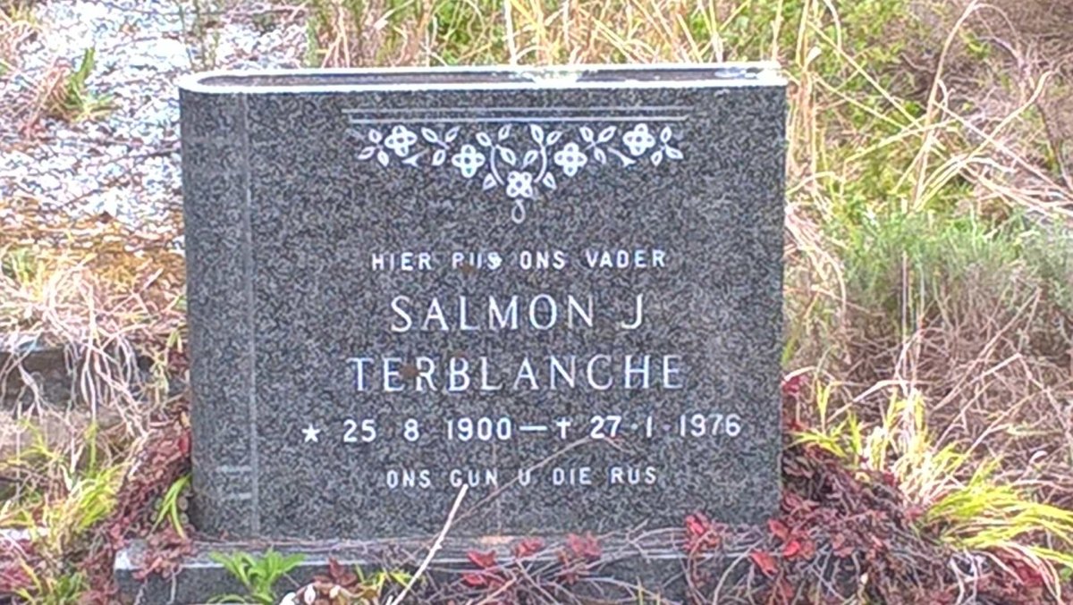 TERBLANCHE Salmon J. 1900-1976