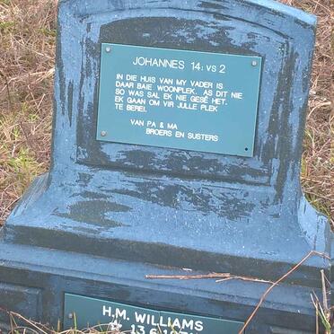 WILLIAMS H.M. 1971-19?9