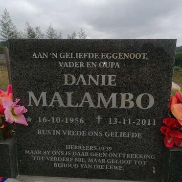 MALAMBO Danie 1956-2011