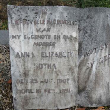 BOTHA Anna Elizabeth 1907-1951