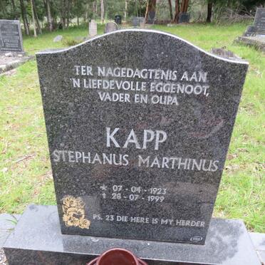 KAPP Stephanus Marthinus 1923-1999
