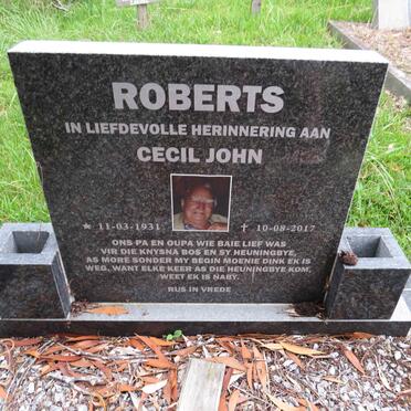 ROBERTS Cecil John 1931-2017