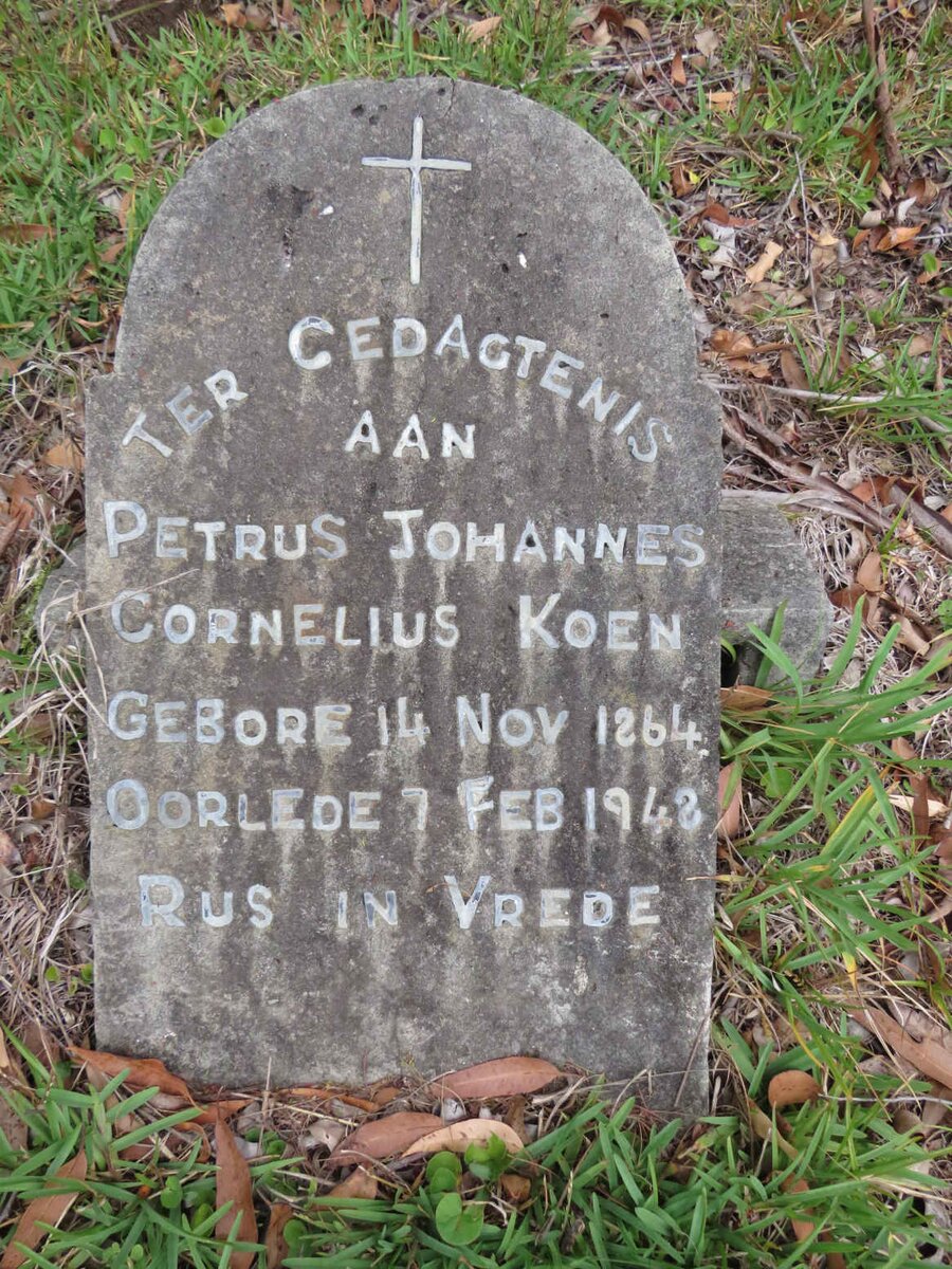KOEN Petrus Johannes Cornelius 1864-1948