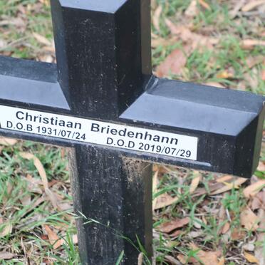 BRIEDENHANN Christiaan 1931-2019