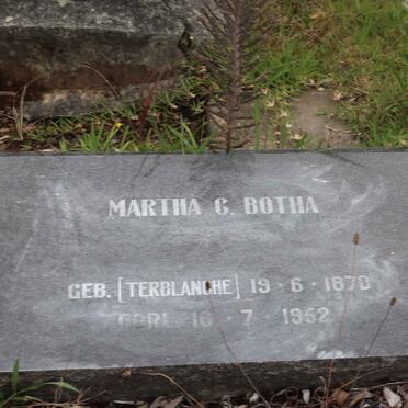 BOTHA Martha C. nee TERBLANCHE 1870-1952